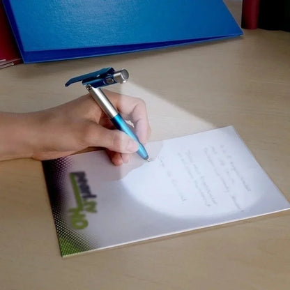 Multifunctional foldable ballpoint pen with LED light 