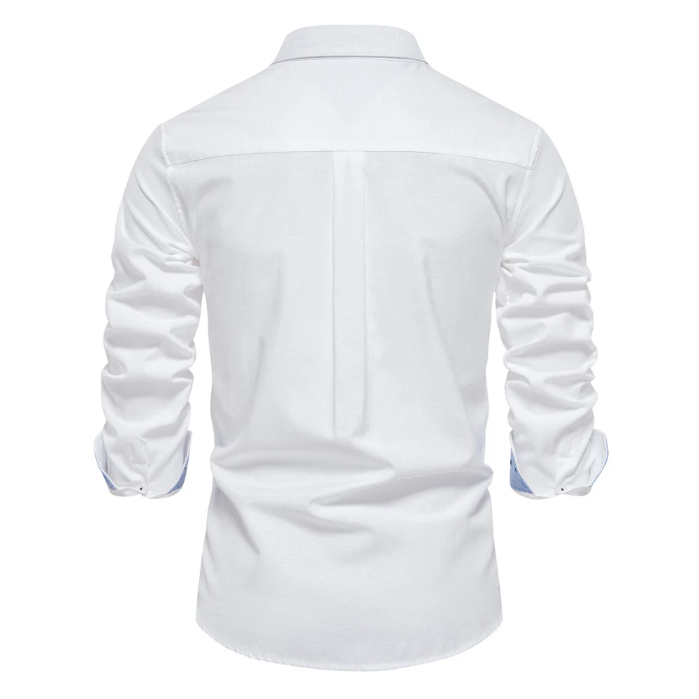 Long-sleeved cotton shirt 