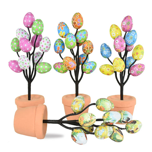 Easter egg shaped flower pot 