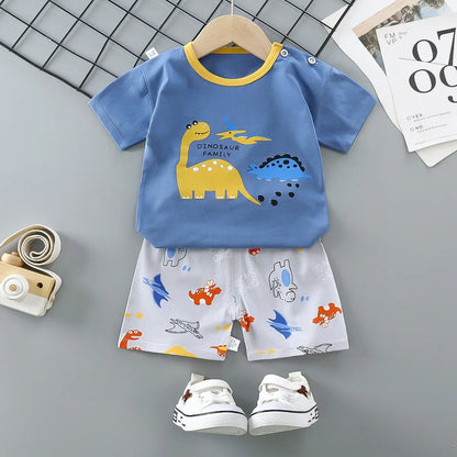 Baby casual summer shorts/tank top sets 