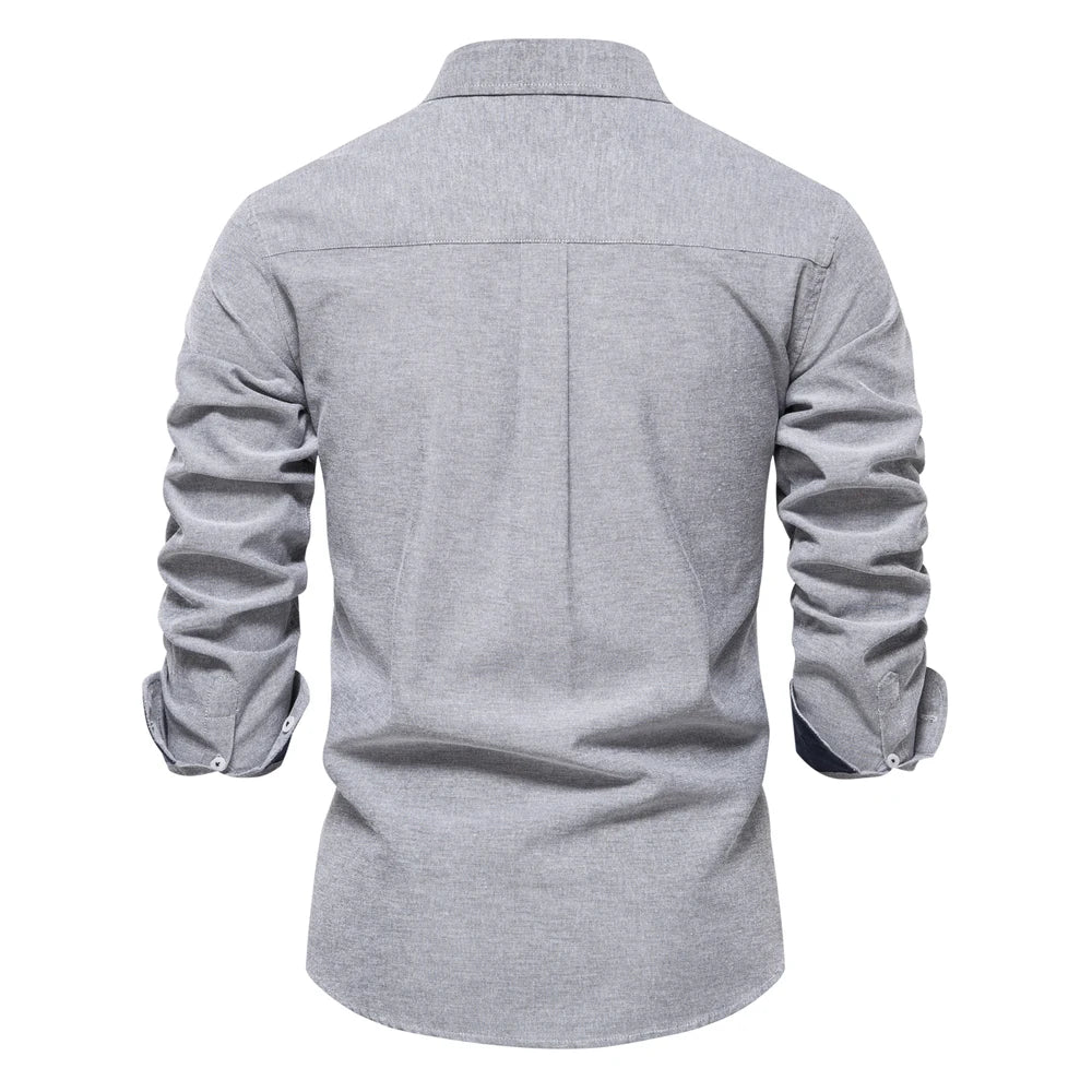 Long-sleeved cotton shirt 