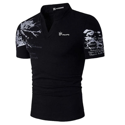 Men's printed polo shirt 