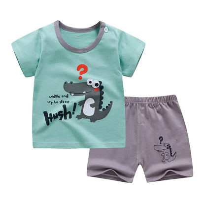 Baby casual summer shorts/tank top sets 