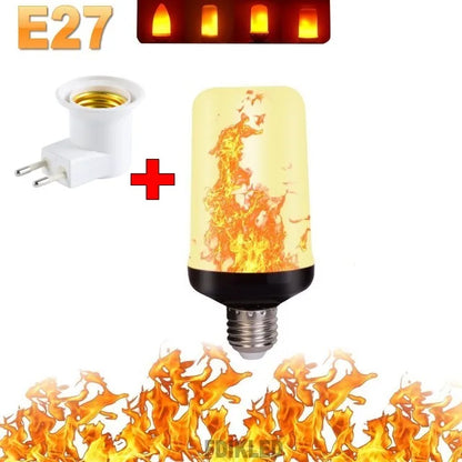 B22 E27 LED Flame Effect Ambient Light Bulbs