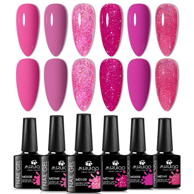 Lot de 6 Vernis à Ongles Gel
