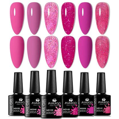 Lot de 6 Vernis à Ongles Gel