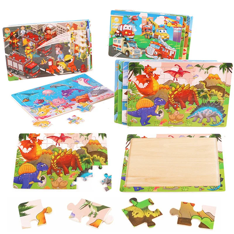 Puzzles en Bois 12 ou 30 Pièces pour Enfant