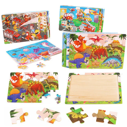 Puzzles en Bois 12 ou 30 Pièces pour Enfant