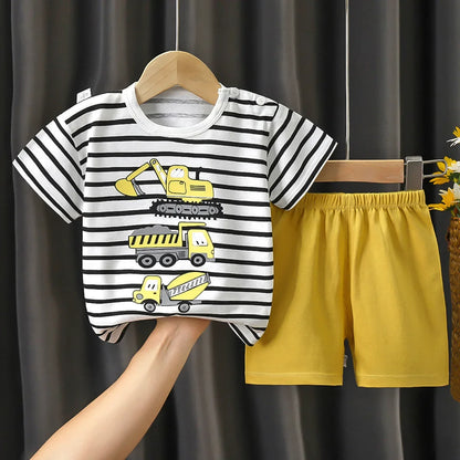 Baby casual summer shorts/tank top sets 