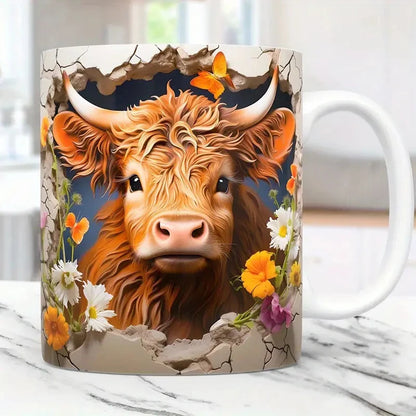 3D effect animal mug 