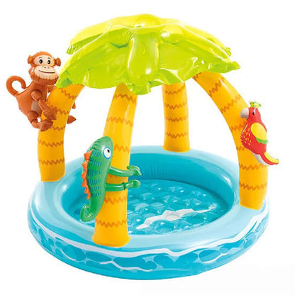 Inflatable parasol pools for children