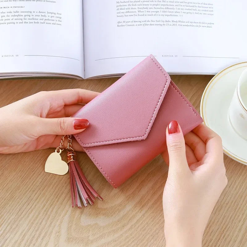 Heart keychain purse 