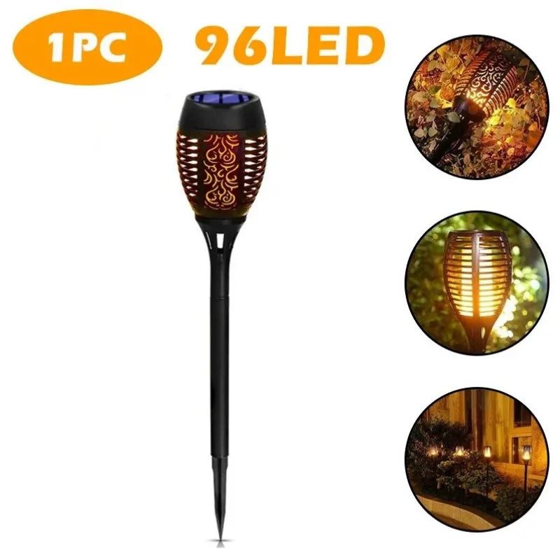LED solar flame imitation lamp
