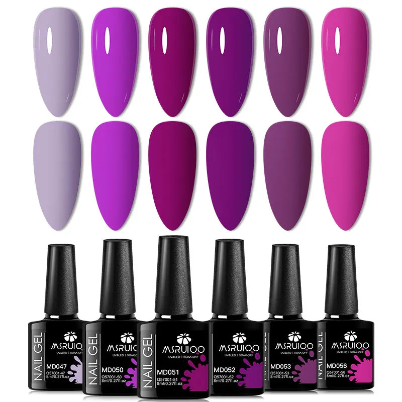 Lot de 6 Vernis à Ongles Gel