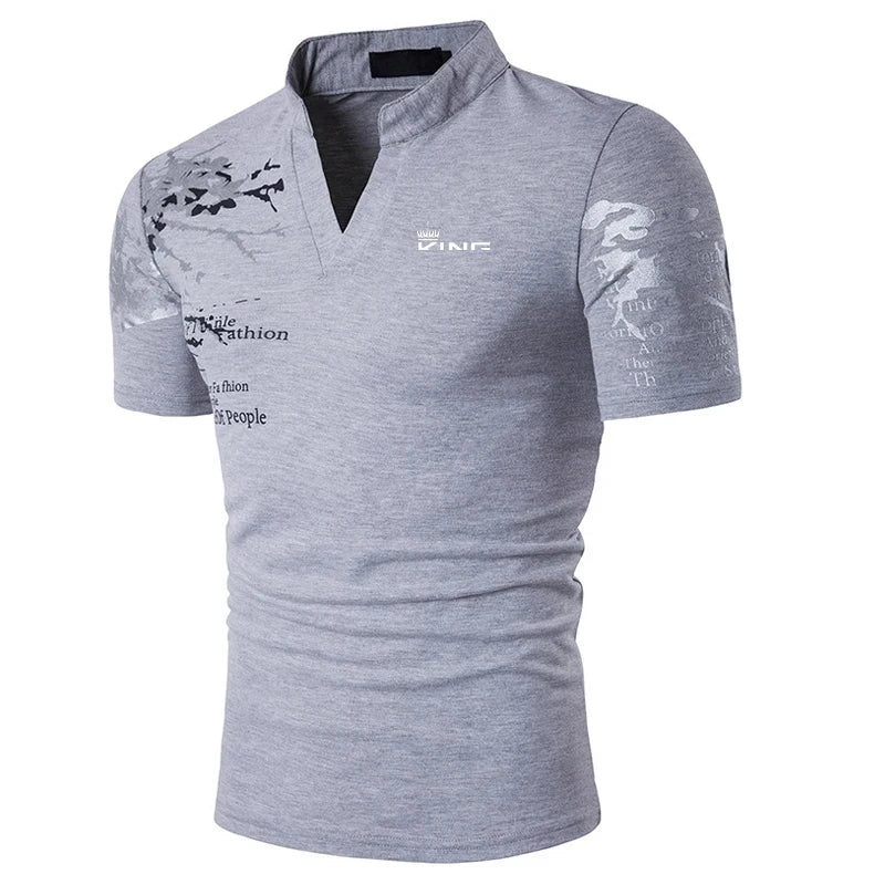 Men's printed polo shirt 