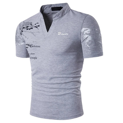 Men's printed polo shirt 