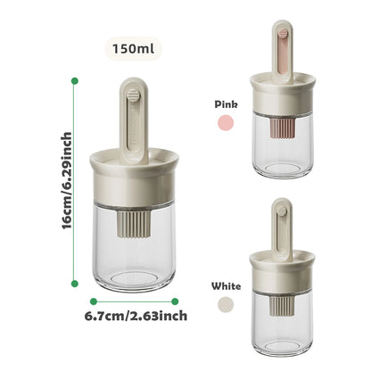 Telescopic cooking brush with integrated reserve 