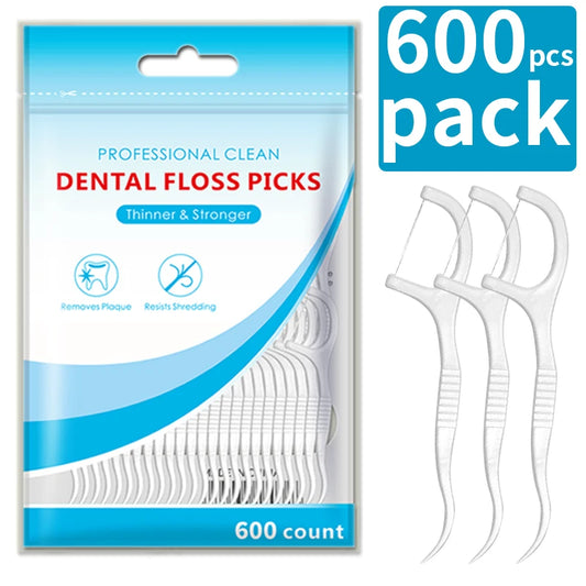 Dental floss with handle