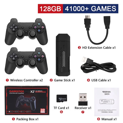 Retro gaming video game console with 58,000 games 