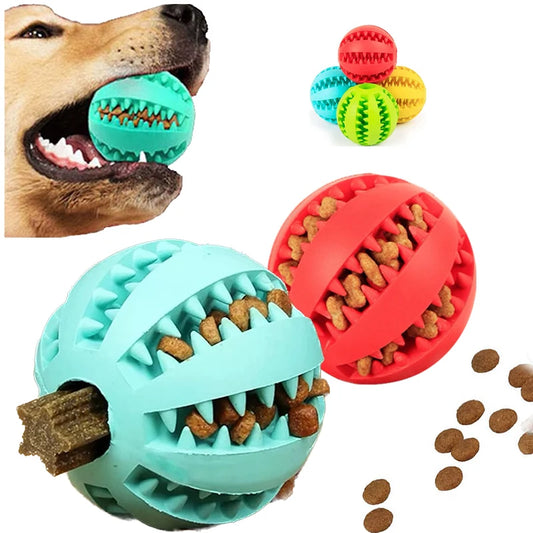 Rubber ball for dogs and cats