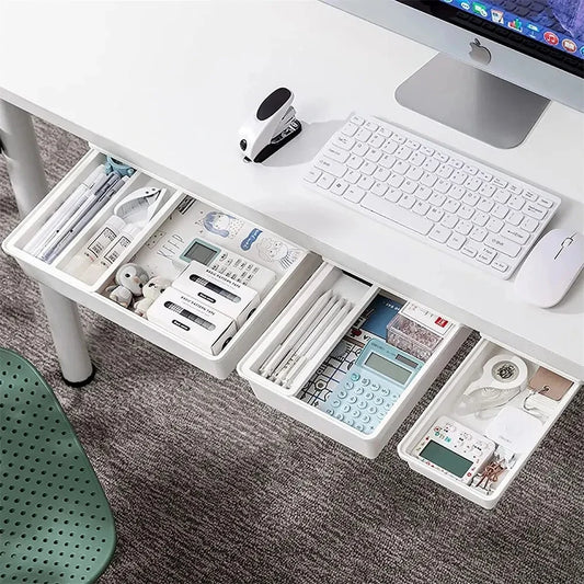 Self-adhesive storage organizer 