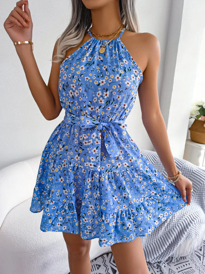Floral halter dress