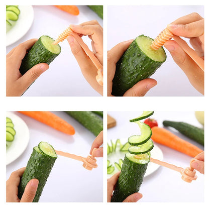 Potato and vegetable skewer machine 