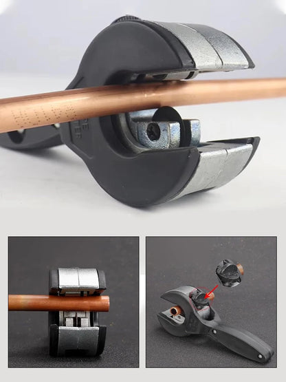 Coupe Tubes métaux 360°.à Cliquet en Acier Inoxydable