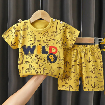 Baby casual summer shorts/tank top sets 