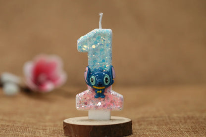 Stitch Birthday Candle 
