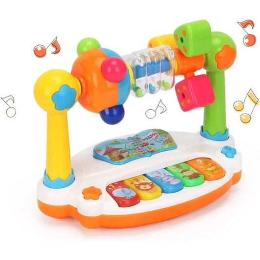 Rotating Baby Musical Keyboard with Light Sound 