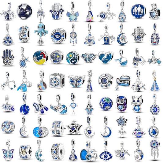Charms Série Bleue en argent 925