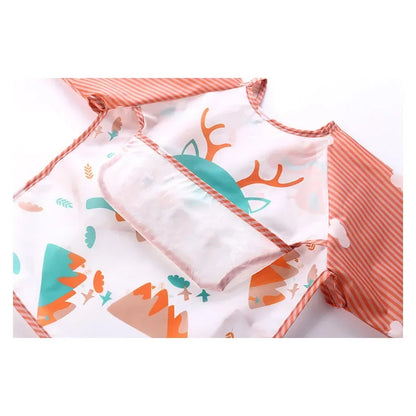 Waterproof long-sleeved bib/apron for babies 