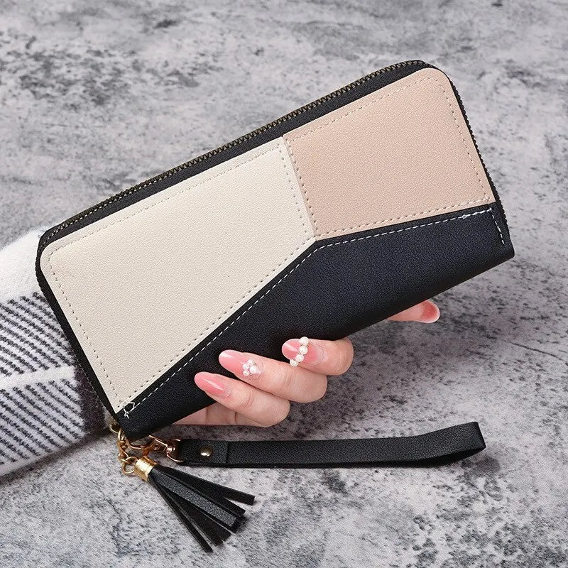 Women's PU Leather Long Wallet