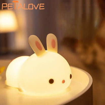 Rechargeable LED night light in the shape of animals, clouds, stars,... 