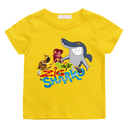 T-Shirt motif Zig et Sharko en coton