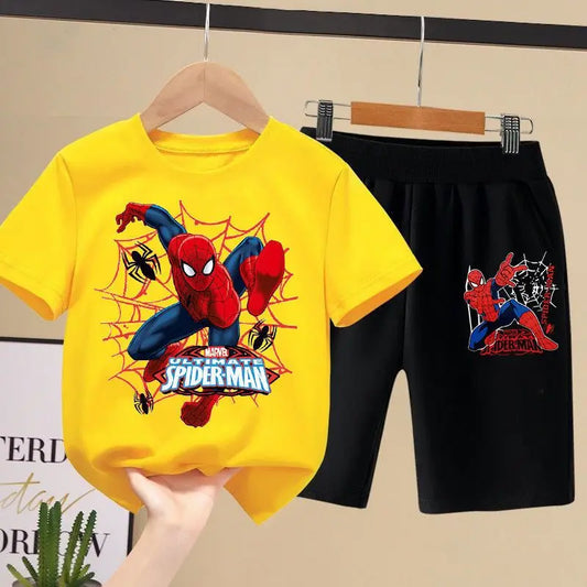 Ensemble T-shirts et Short Spiderman