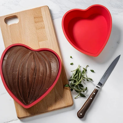 Moule à Gâteau en Silicone en forme de Cœur