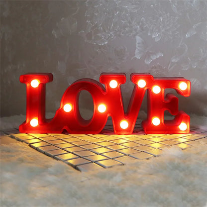 LOVE or Heart LED light decoration 