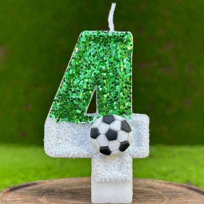 Football birthday candles 