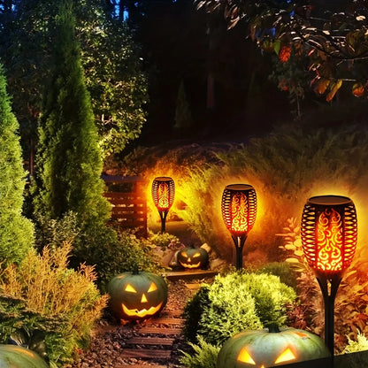 LED solar flame imitation lamp