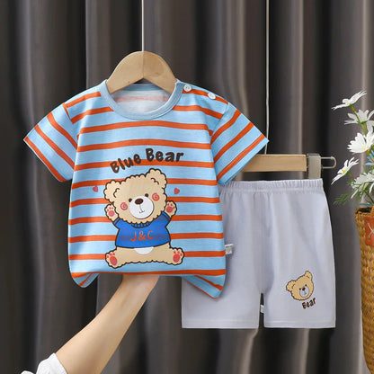 Baby casual summer shorts/tank top sets 