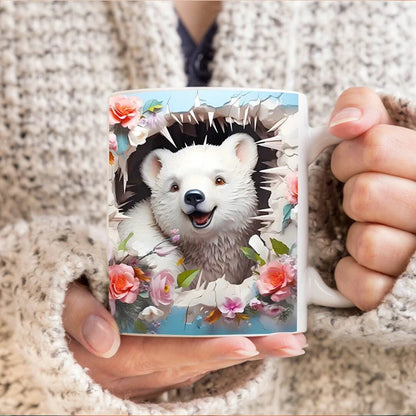3D effect animal mug 