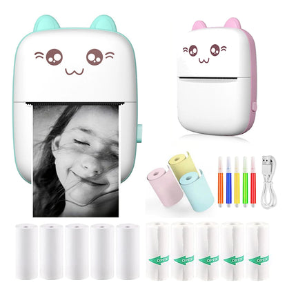 Mini Imprimante Bluetooth Thermique chaton