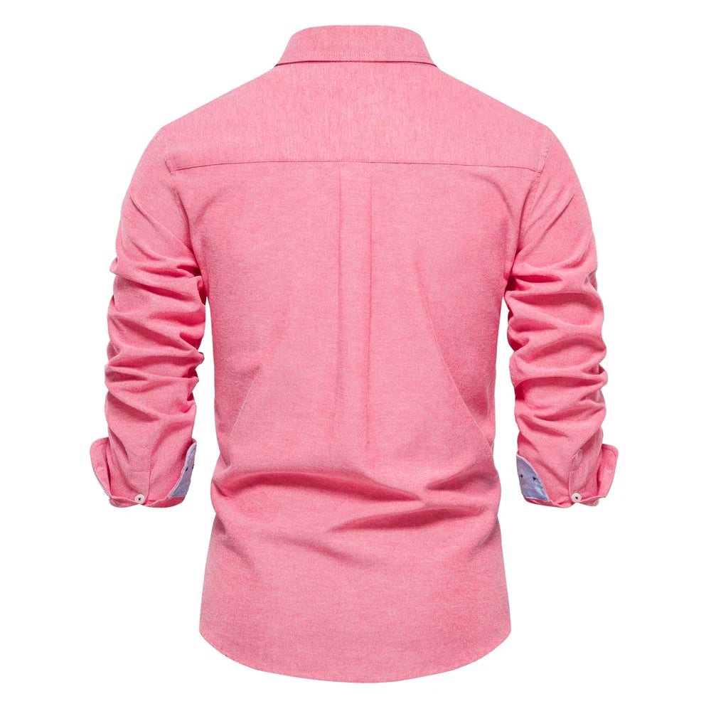 Long-sleeved cotton shirt 