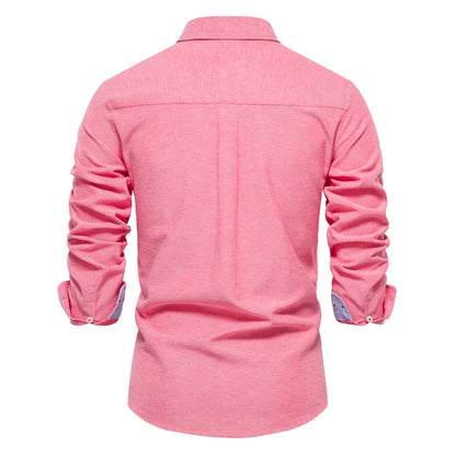 Long-sleeved cotton shirt 