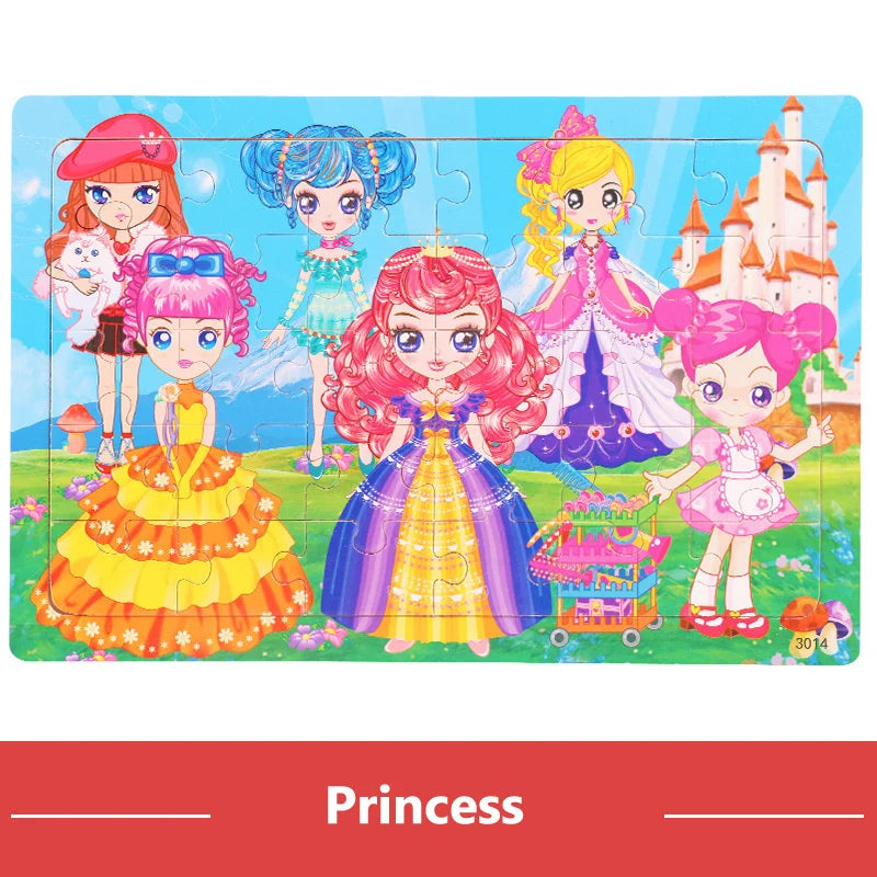 Puzzles en Bois 12 ou 30 Pièces pour Enfant