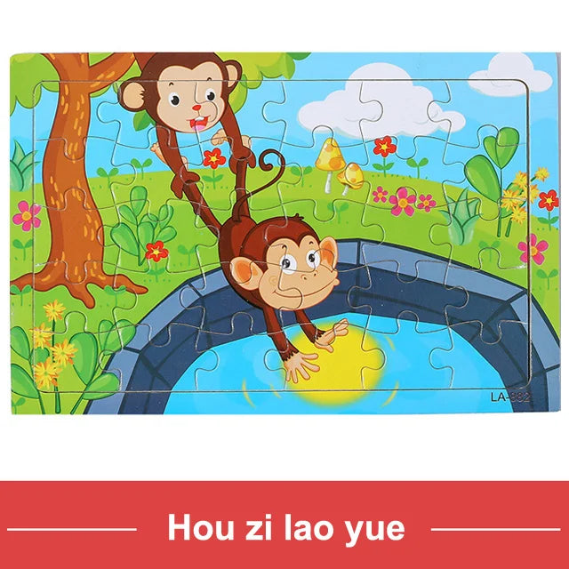 Puzzles en Bois 12 ou 30 Pièces pour Enfant
