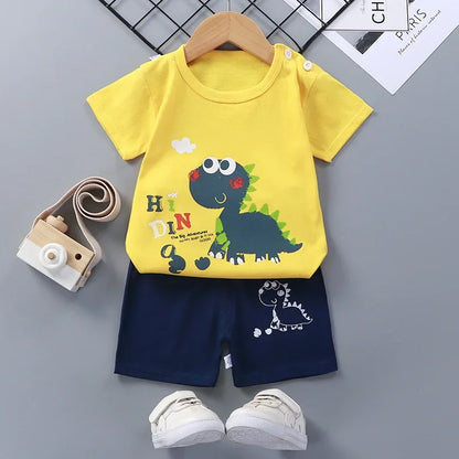 Baby casual summer shorts/tank top sets 