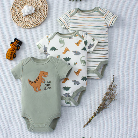 Pack of 3 summer bodysuits for babies